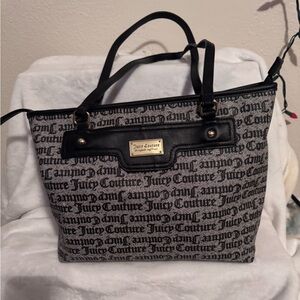 Juicy Couture Black and Gray Tote Bag